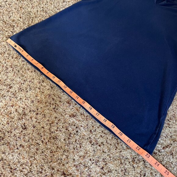 Torrid Navy Blue Short Sleeve Tee with Tie Neckline. Size 2 - Picture 5 of 7